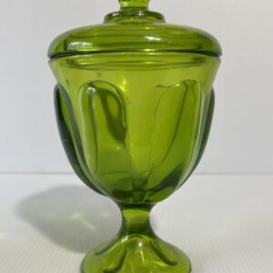 Green-Footed Viking Dish with Lid